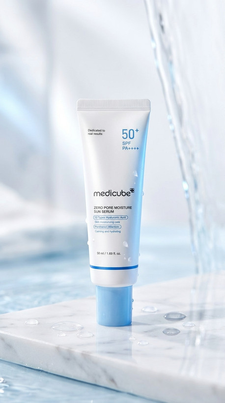 سرم ضدآفتاب مدیکیوب Zero Pore Moisture SPF 50+