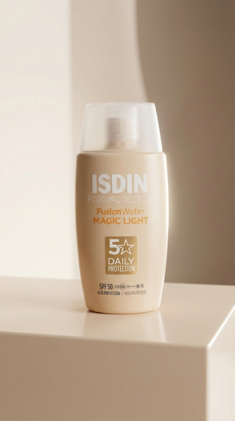 ضدآفتاب فیوژن واتر رنگی ایزدین مجیک لایت SPF 50