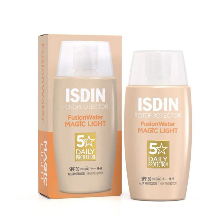 ضدآفتاب فیوژن واتر رنگی ایزدین مجیک لایت SPF 50