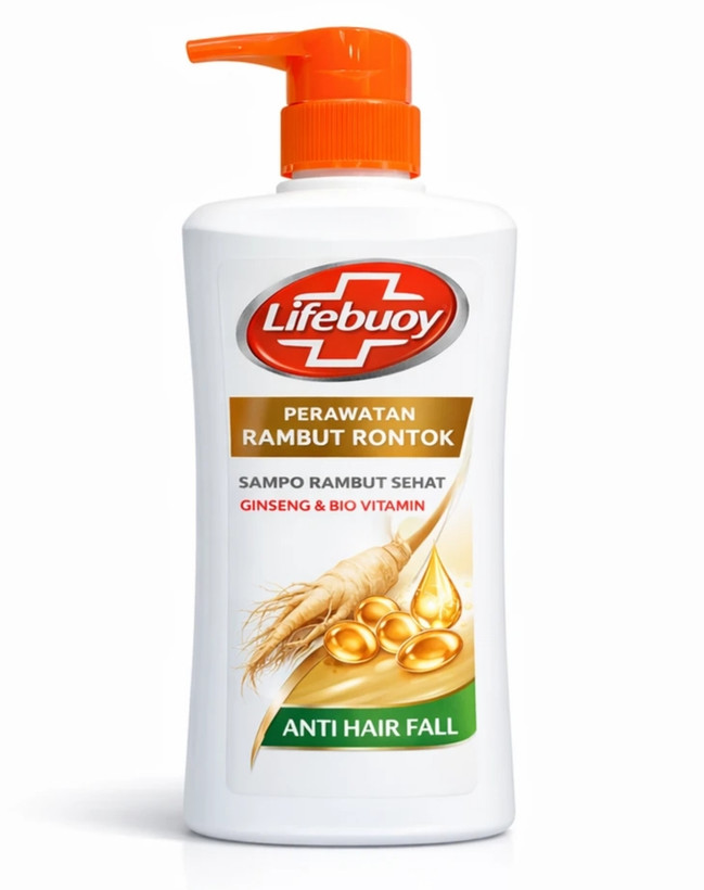 شامپو ضد ریزش مو Lifebuoy | تقویت مو با جینسینگ و بیو ویتامین