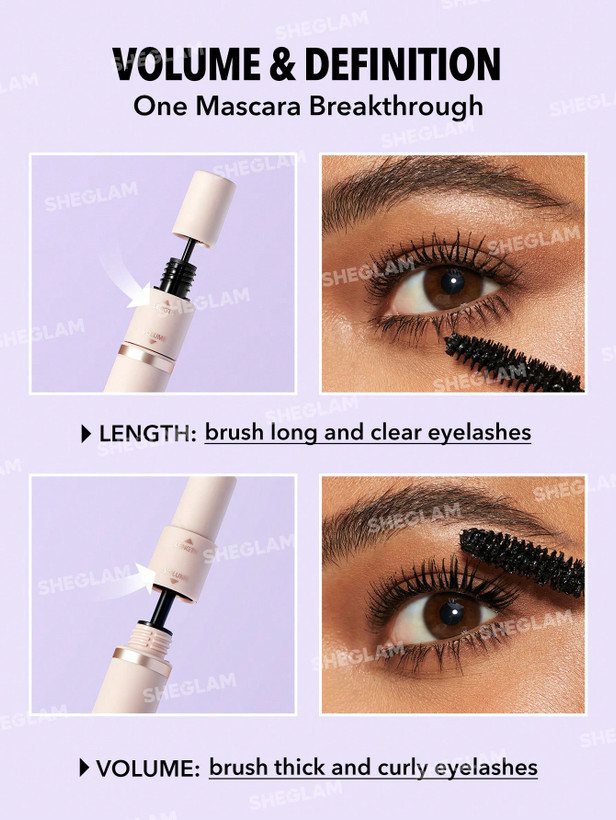 ریمل دو سر حجم دهنده و بلند کننده شیگلم مدل Lash Besties 2-In-1 Mascara