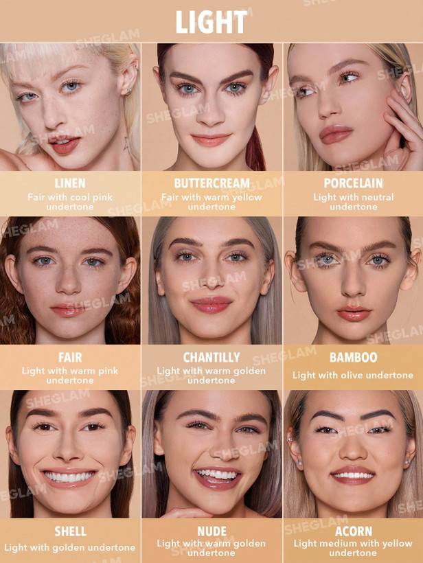پنکک کرم پودری مات فول کاور شیگلم مدل Skin-Focus High Coverage Powder Foundation